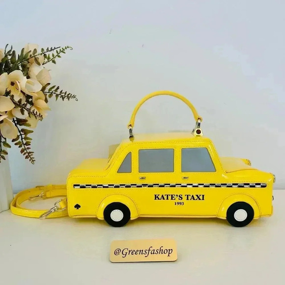 Kate Spade Purse NYC Big Apple 3D Taxi Crossbody Bag - Picture 2 of 12
